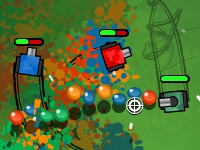 Флеш игра Цветные танки